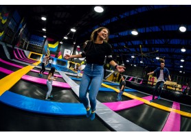 Fly safe and follow below rules on trampoline park  Fly safe and follow below rules on trampoline park