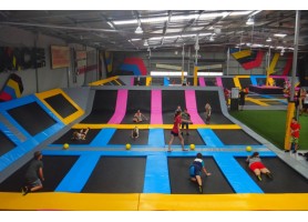 training at trampoline park  training at trampoline park