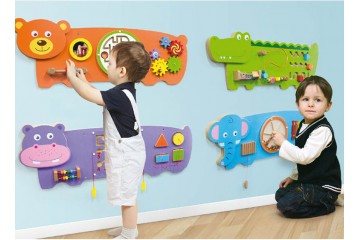 Wall game for toddler playground Wall game for toddler playground