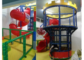 Children play at indoor playground oakville