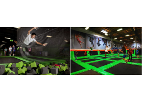 Indoor Trampoline Park Keeps Children Away From Anger