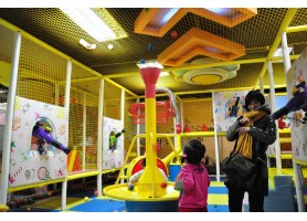 Kids explore at Indoor play equipment Kids explore at Indoor play equipment