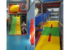 Kids have fun at Indoor playground equipment