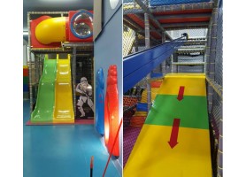 Kids have fun at Indoor playground equipment Kids have fun at Indoor playground equipment