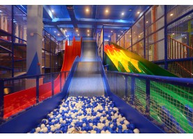 Kids have fun at indoor playground in europe  Kids have fun at indoor playground in europe
