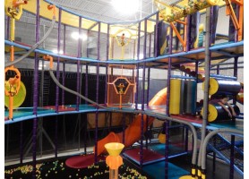 Kids have fun on play events in Baby playground