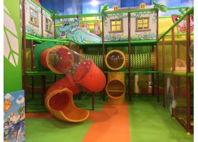 Kids run and play at cheap indoor playground used Kids run and play at cheap indoor playground used