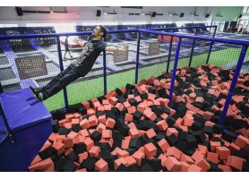 One day off for trampoline park exceise