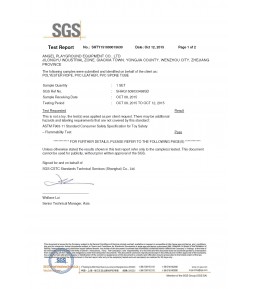 SGS Material test Report 01