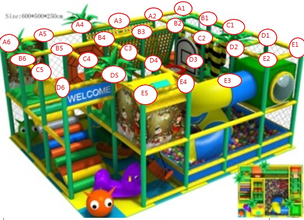 Childrens indoor playground equipment in Tallinn A1001