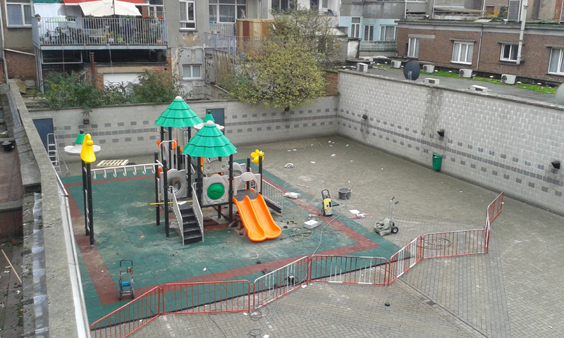 Outdoor playground equipment in Belgium