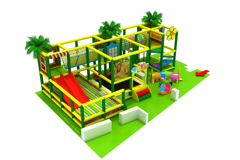 Small kids indoor playground equipment for client in Romania