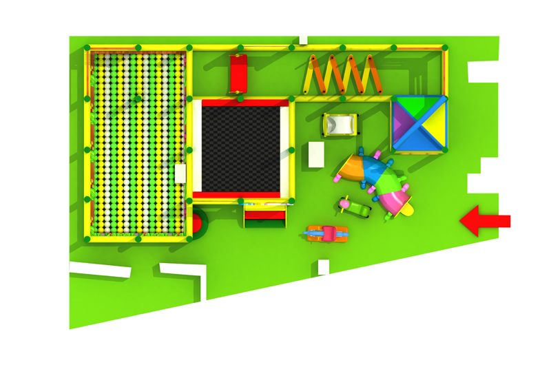 Small kids indoor playground equipment for client in Romania