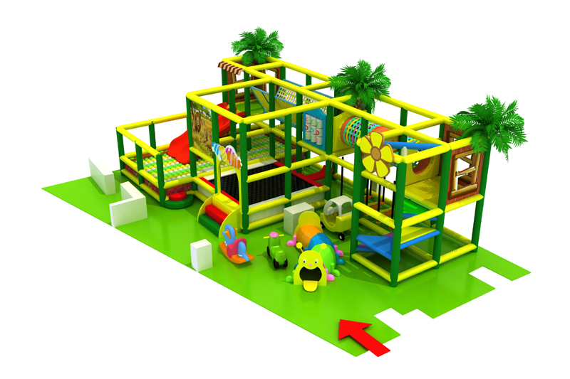 Small kids indoor playground equipment for client in Romania