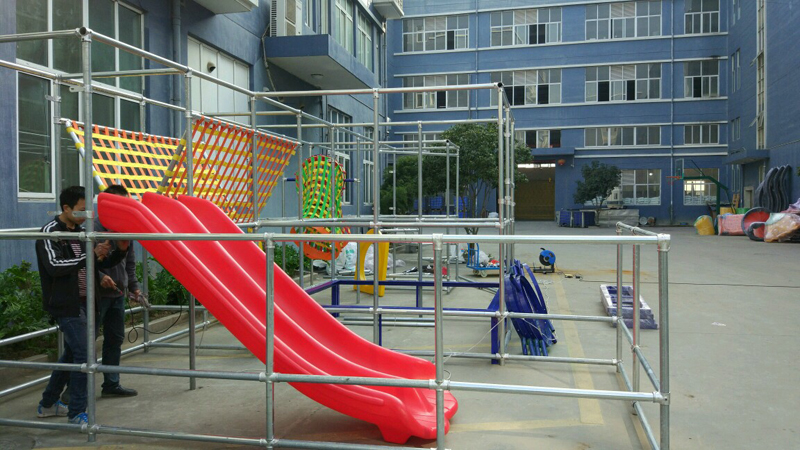 Small kids indoor playground equipment for client in Romania