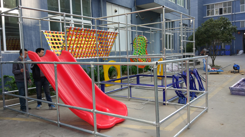 Small kids indoor playground equipment for client in Romania