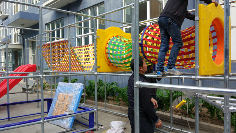 Small kids indoor playground equipment for client in Romania