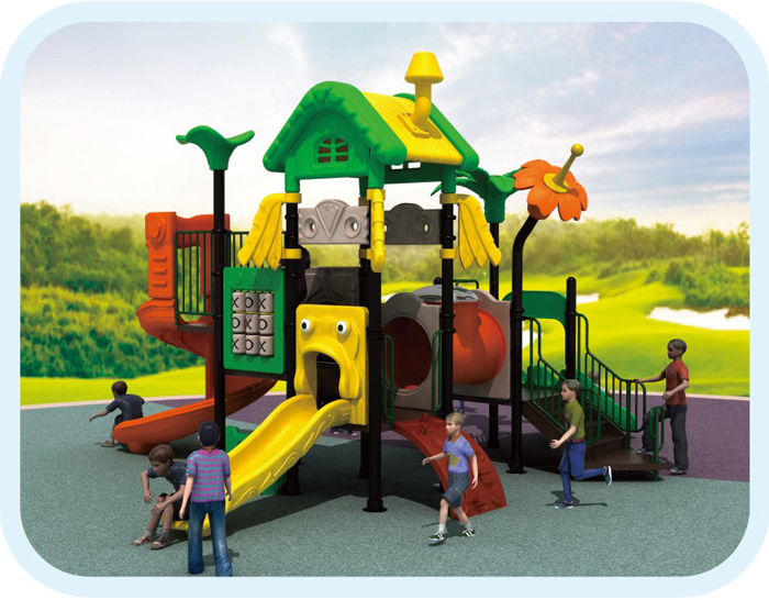 Plastic playground equipment