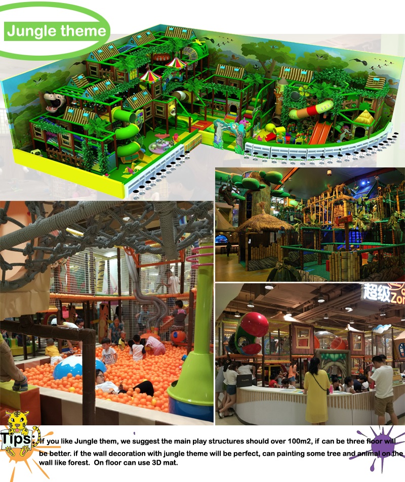 jungle theme indoor playground equipment