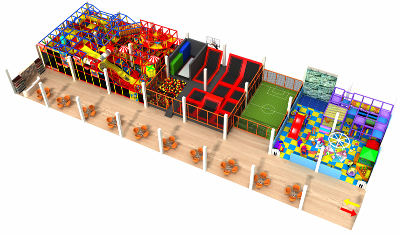 Commercial indoor playground equipment