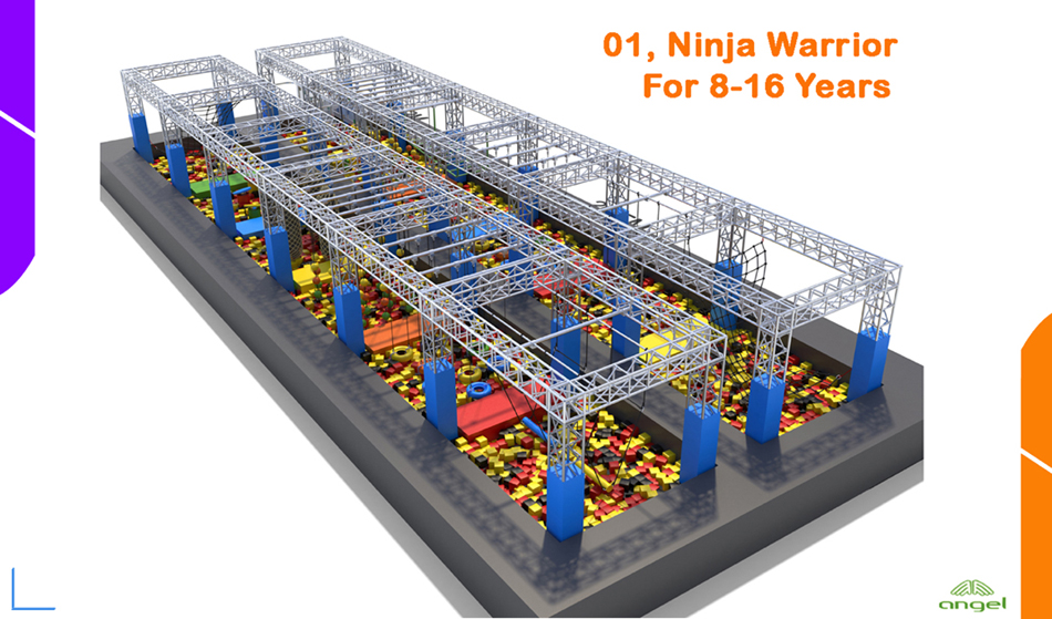 Ninja warrior for 8-16 years old