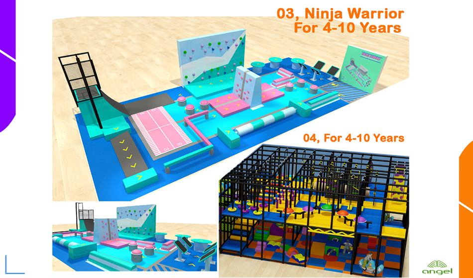 Ninja warrior for 4-10 years old