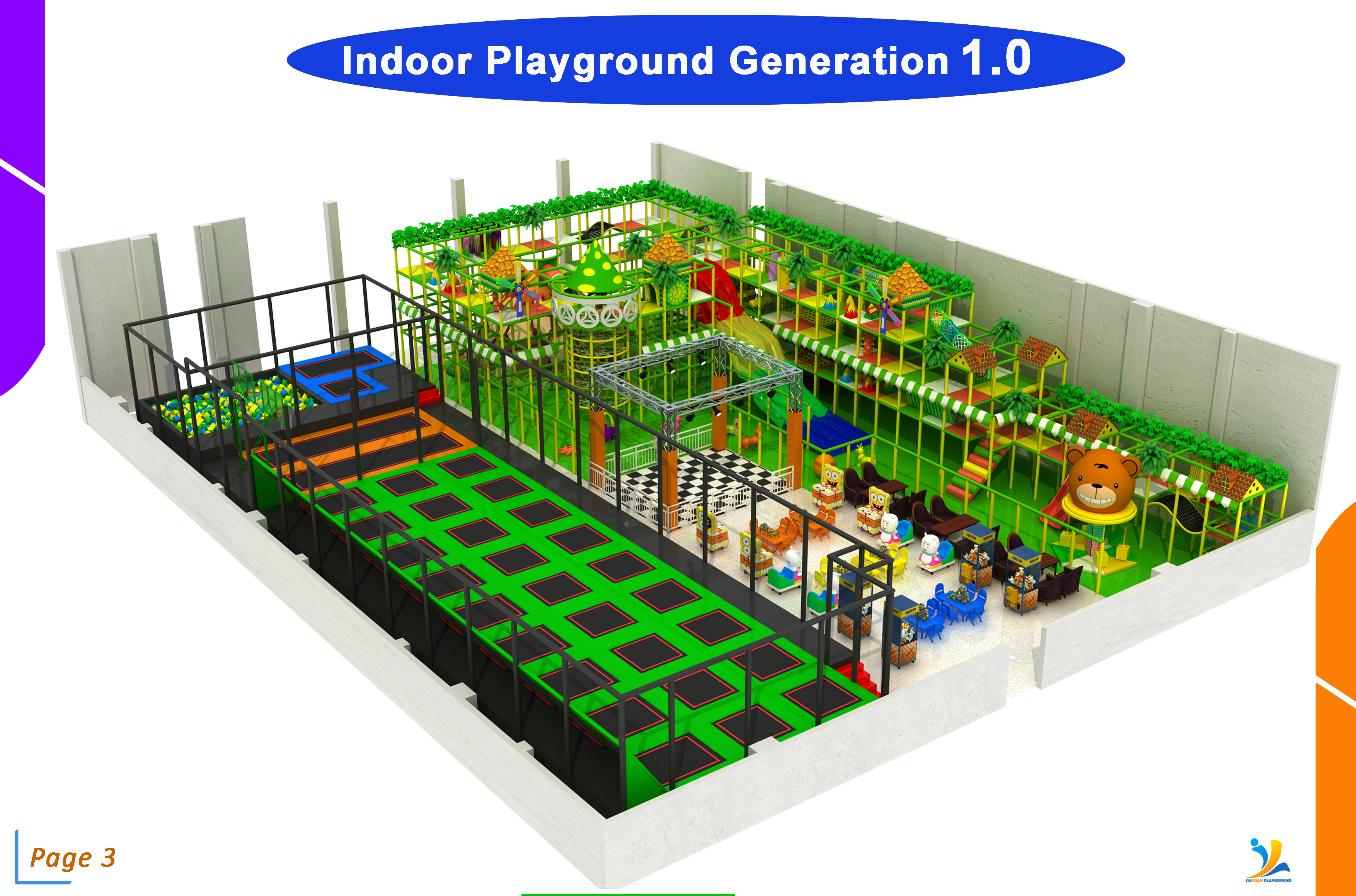 hot sale soft playground area